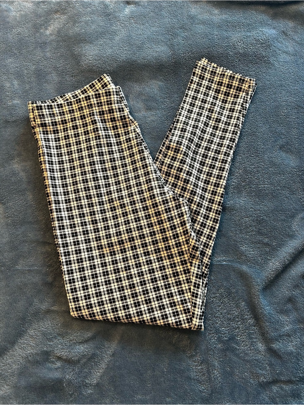 Primark Black and White Checked Pants